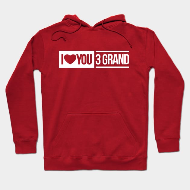 i love you 3 grand Hoodie by baybayin